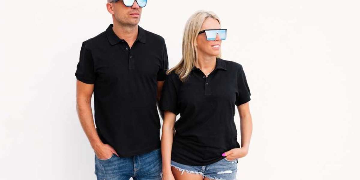 Black Polo Shirts for Women & Men