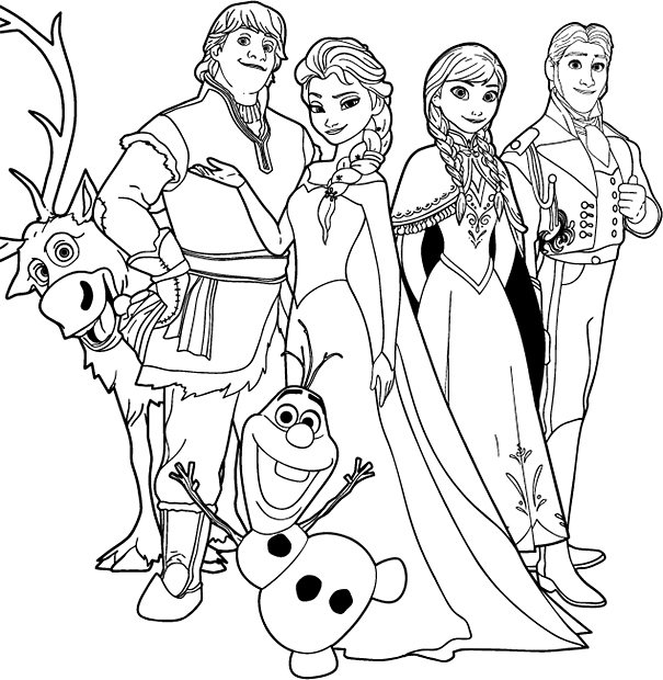 Frozen Coloring Pages Free Online For Kids!